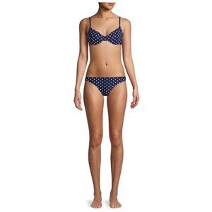 TORY BURCH Polka Dot Print Top & Bottom Bikini XS